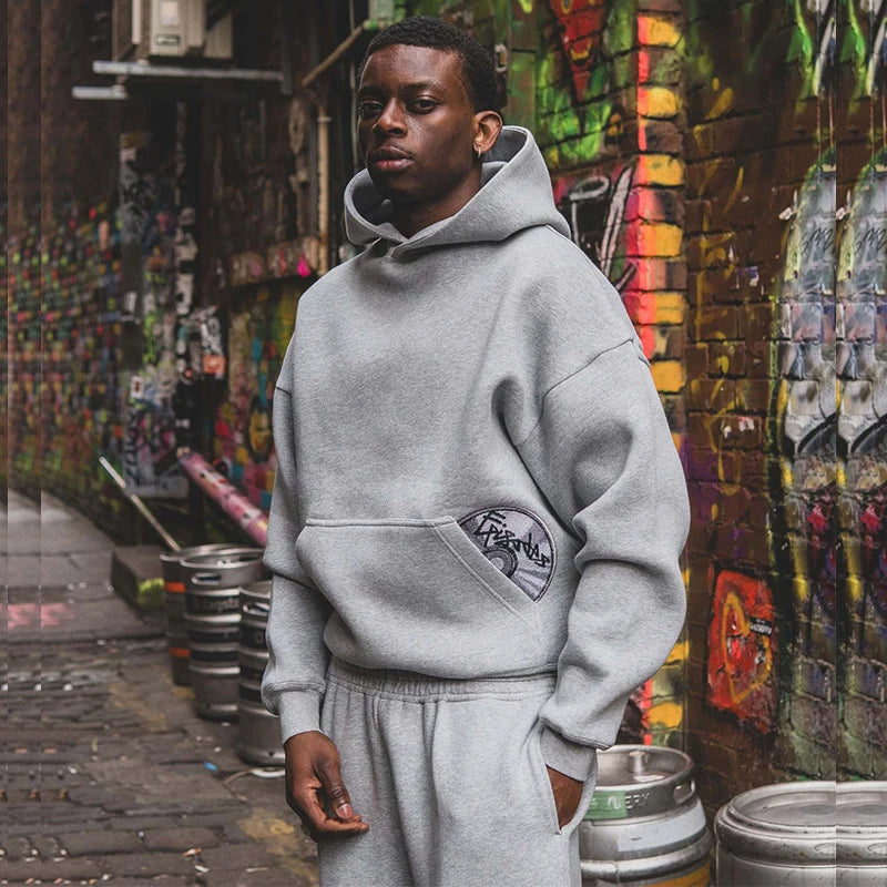 Episodes Disc Hoodie Grey [630GSM]